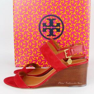 NEW Tory Burch Leather Wedged Sandals